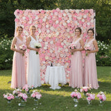 Uflower Artificial Pink Rose Wall Wedding Backdrop Decor SET80070 - Uflower