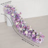 Uflower Purple Table Runner Sofa Floral Wedding Backdrop Decor MC80093-05