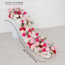 Uflower Pink Rose Table Runner Sofa Floral Wedding Backdrop Decor MC80281-01