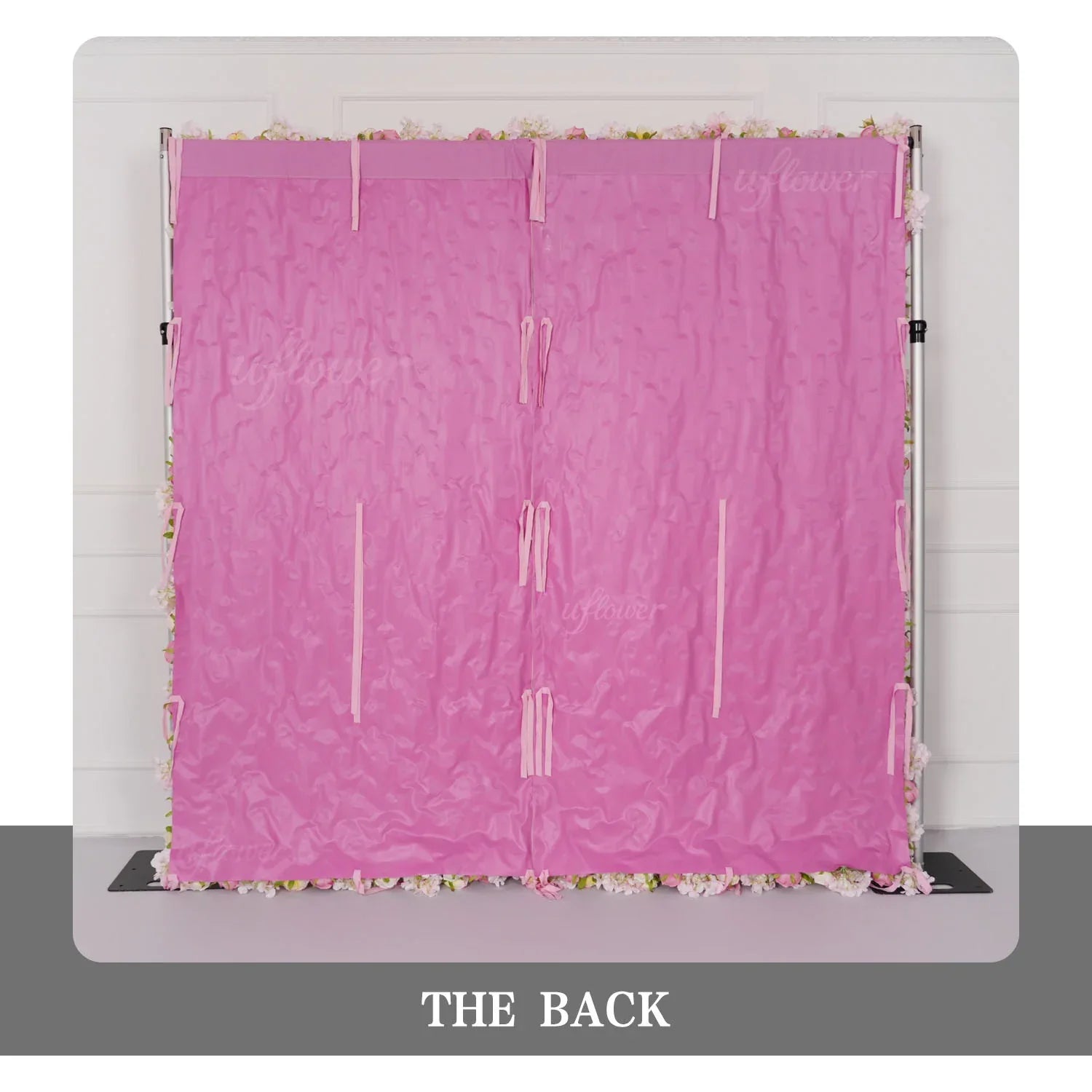 Uflower Flower Wall Pink Rose Floral Backdrop Wedding Party Proposal Decor SET80158 - Uflower