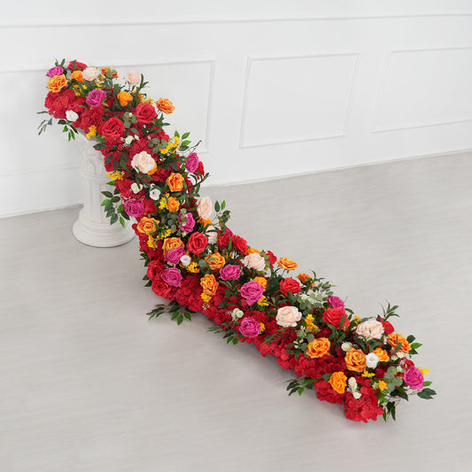 Uflower Mixcolor Table Runner Sofa Floral Wedding Backdrop Decor SET80217