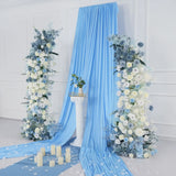 Uflower Blue White Floral Horn Arch Wedding Party Backdrop Decor SET80135 - Uflower