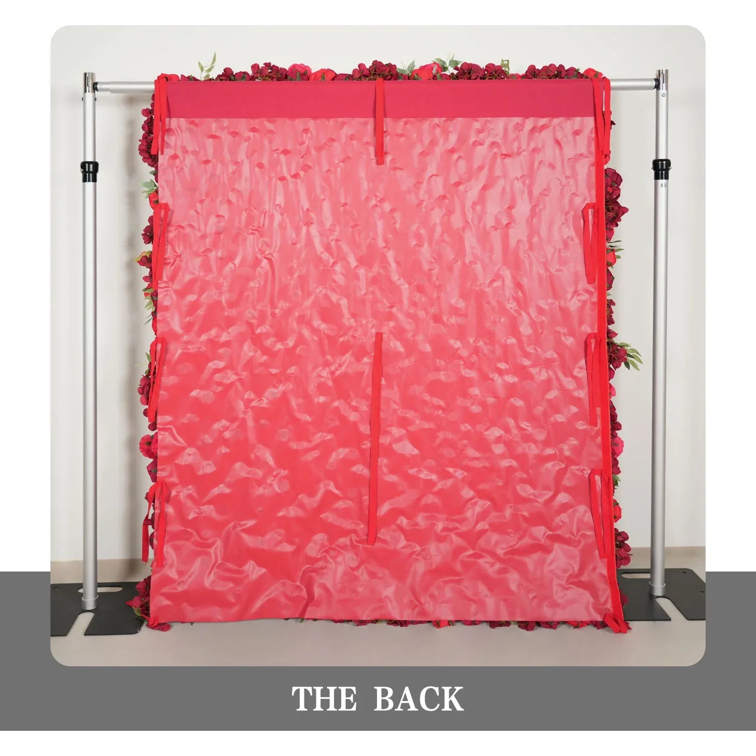 Uflower Artificial Red Rose Wall Wedding Backdrop Decor SET80118 - Uflower