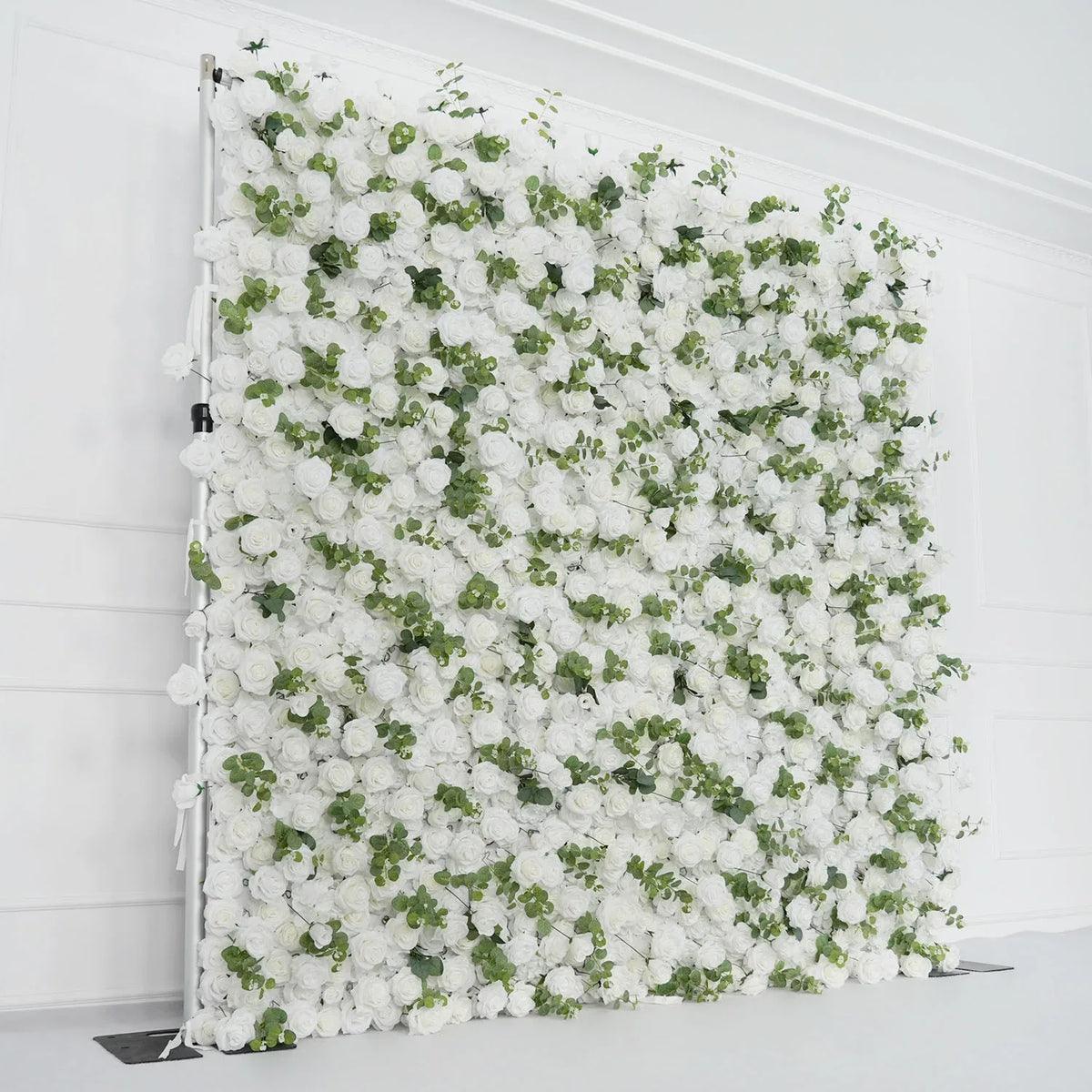 Uflower Artificial White Rose Wall Wedding Backdrop Decor SET80089 - Uflower