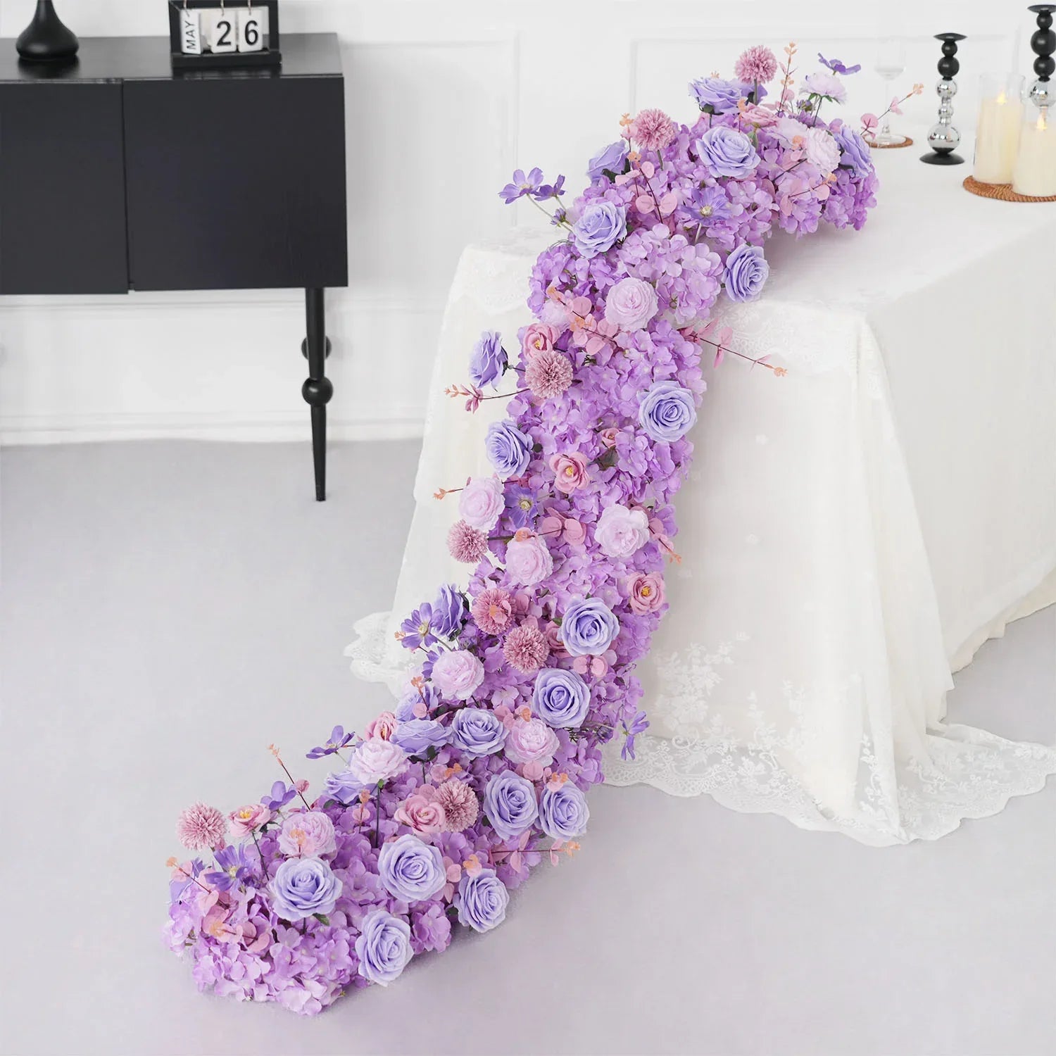 Uflower Artificial Flower Row Sofa Table Runner Floor Flower Arrangement MC80119 - Uflower