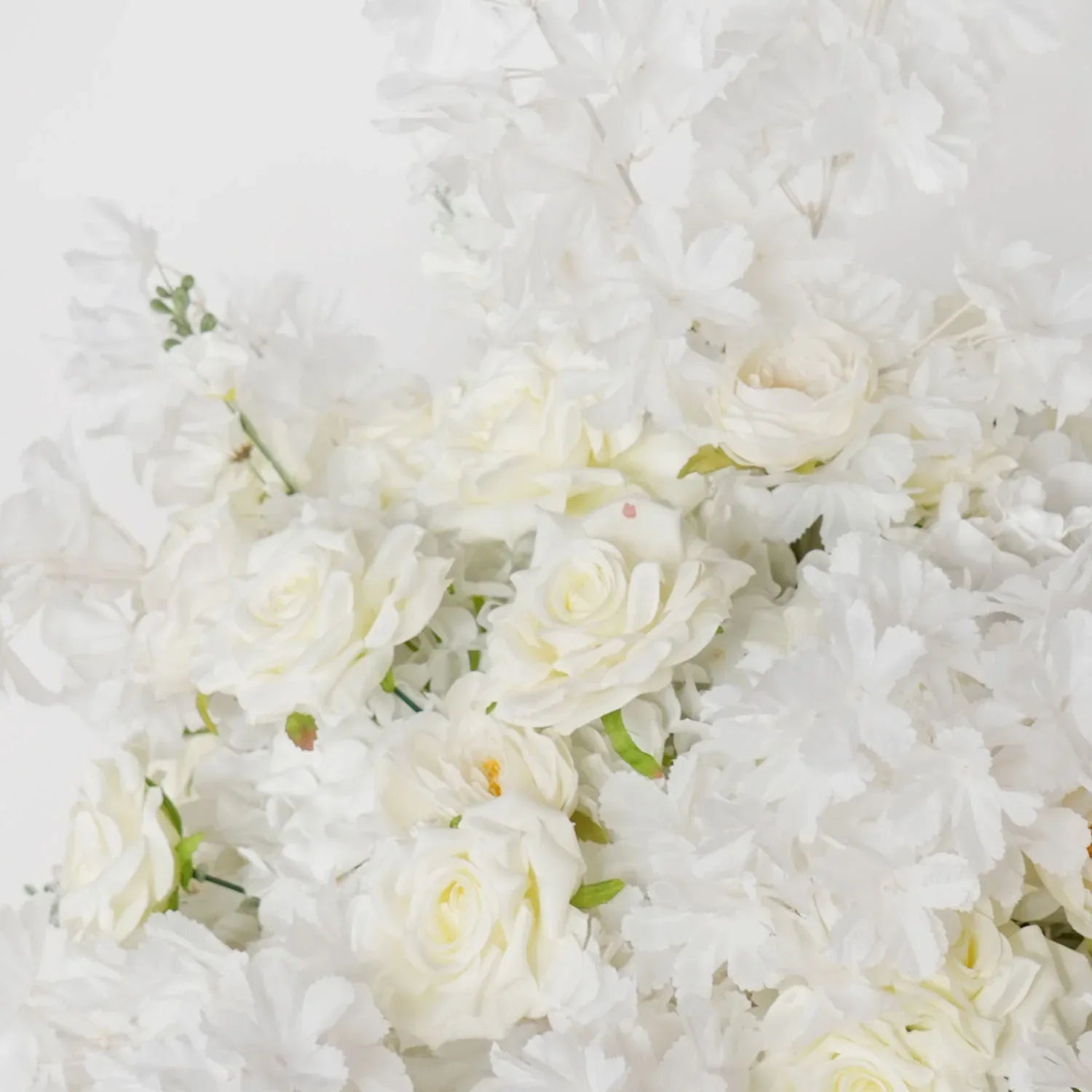 Uflower White Rose Wedding Background Arch KT Board Decoration Flower Arrangement SET80107 - Uflower