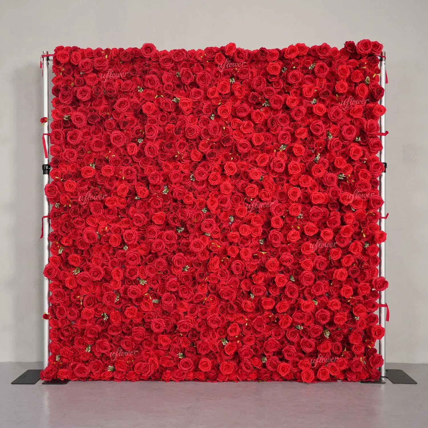 Uflower Red Rose Flower Wall Backdrop Wedding Party Decoration SET80200 - Uflower