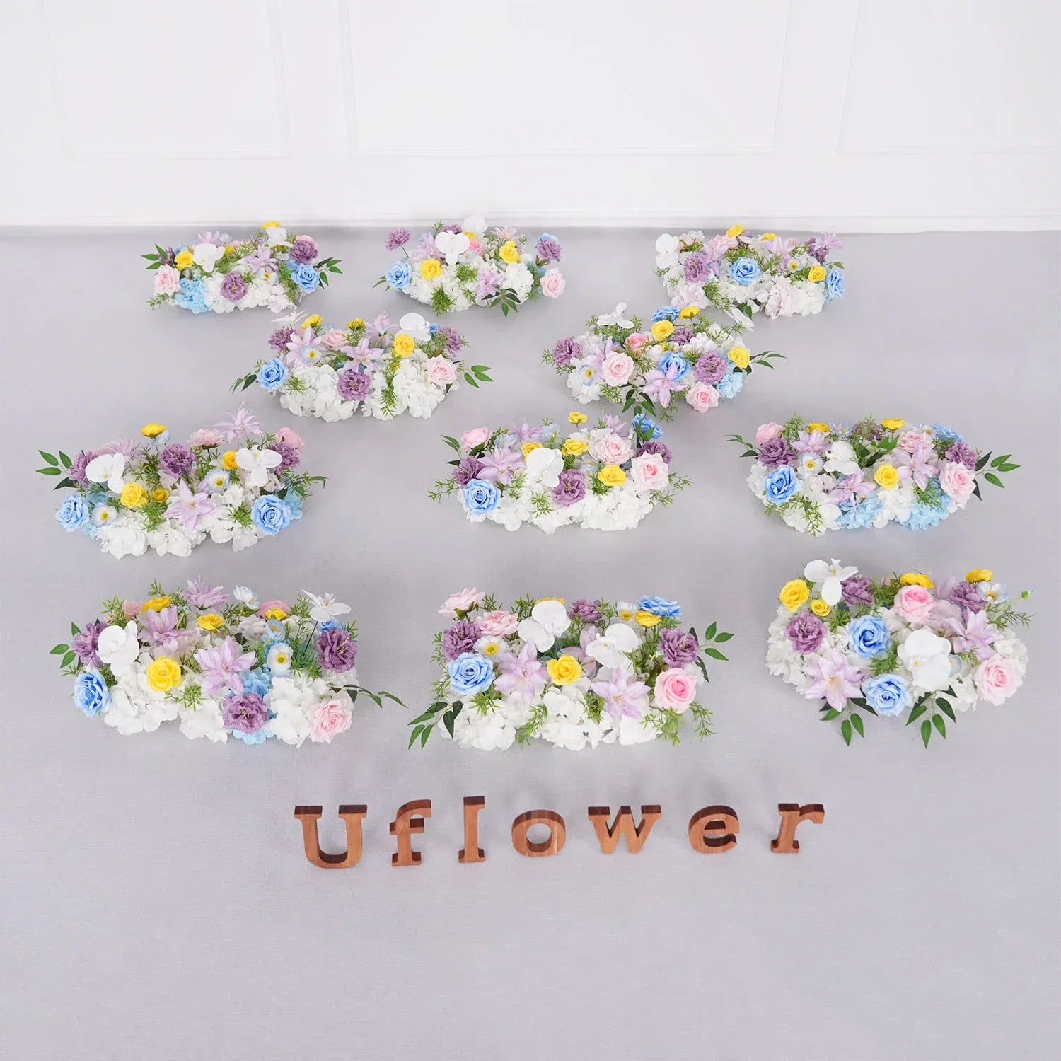 Uflower Colored Table Runner Arrangement Wedding Backdrop Wall Decor M