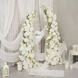 Uflower Gypsophile Blanc Arche Florale Corne Décoration de Toile de Fond pour Fête de Mariage SET80231