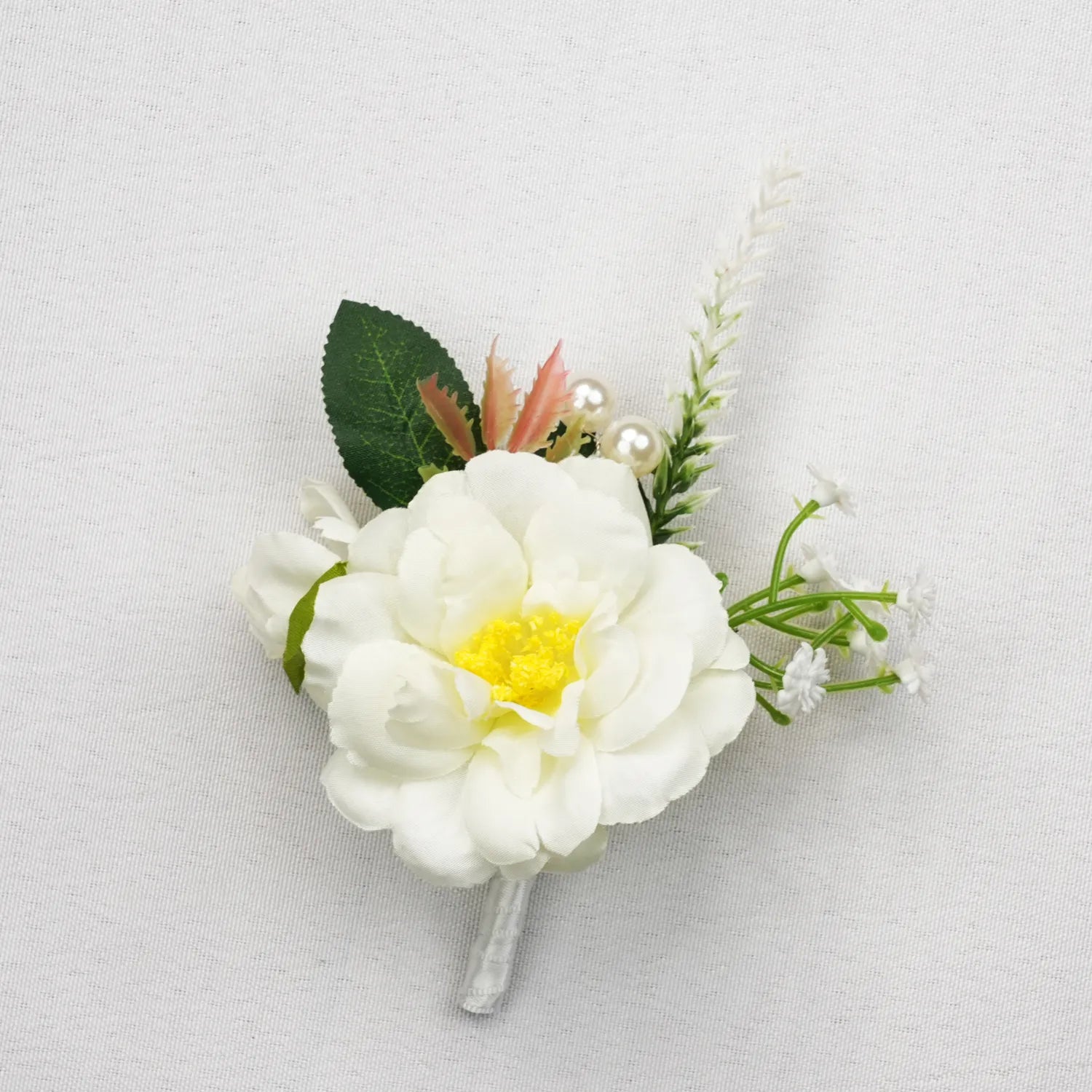 Uflower Boutonnieres in White MG80009-02*6