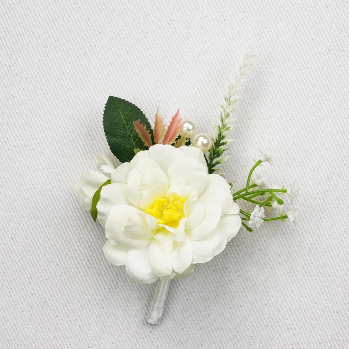 Uflower Boutonnieres in White MG80009-02*6