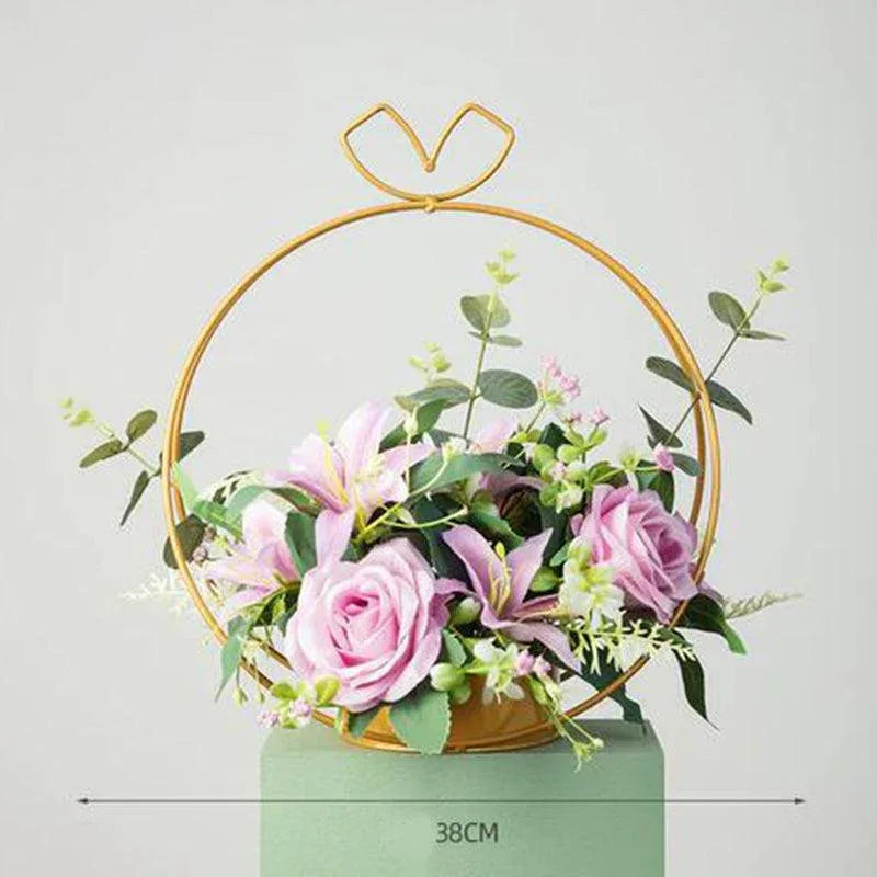 Green Table Flower Arrangement Simulation Flower High-end Light Luxury Table Flower - Uflower