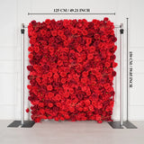 Uflower Artificial Red Rose Wedding Flower Wall Decoration SET80028 - Uflower
