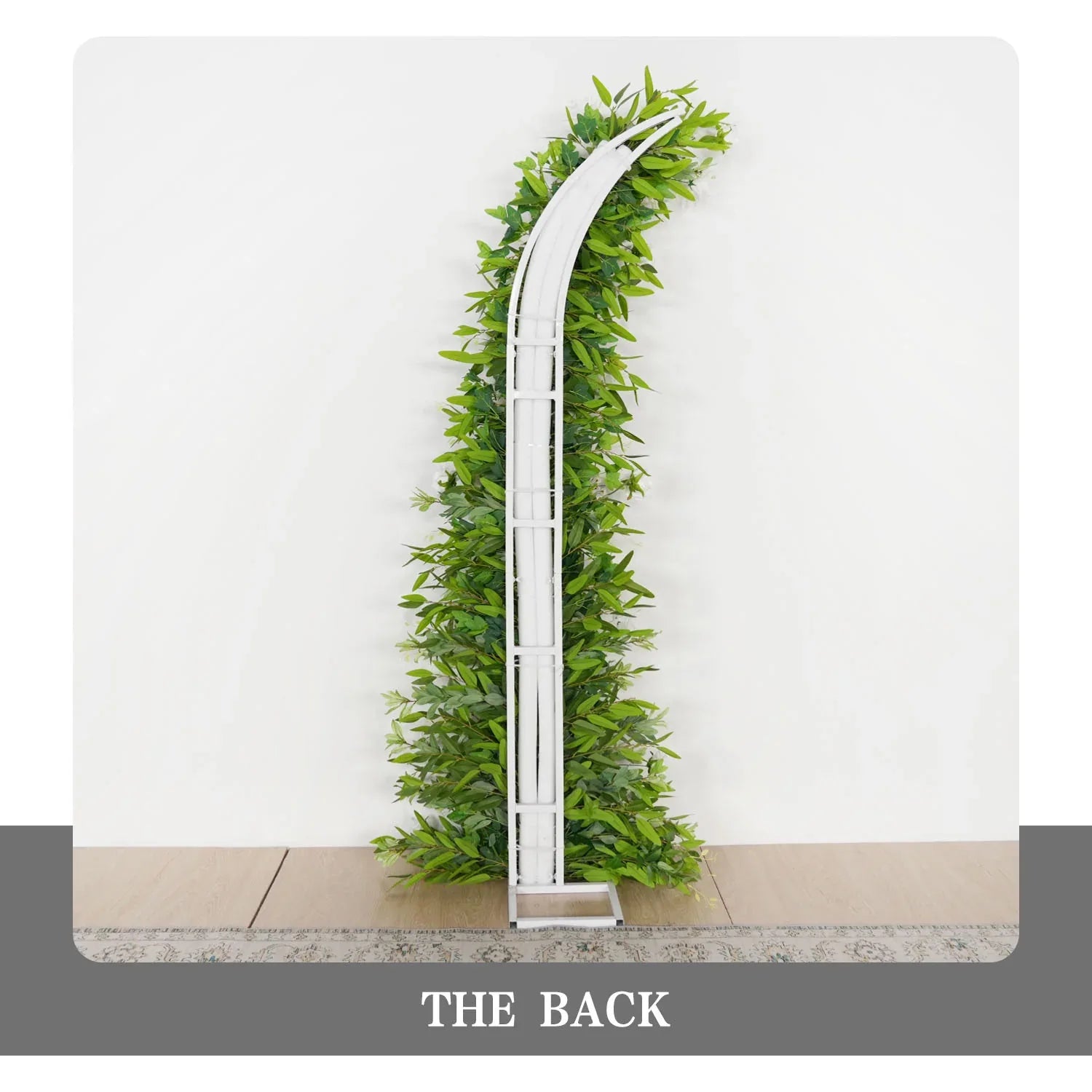 Uflower Outdoor Wedding Backdrop Horn Arch Decor Green Leaves Floral Arrangement SET80098 - Uflower