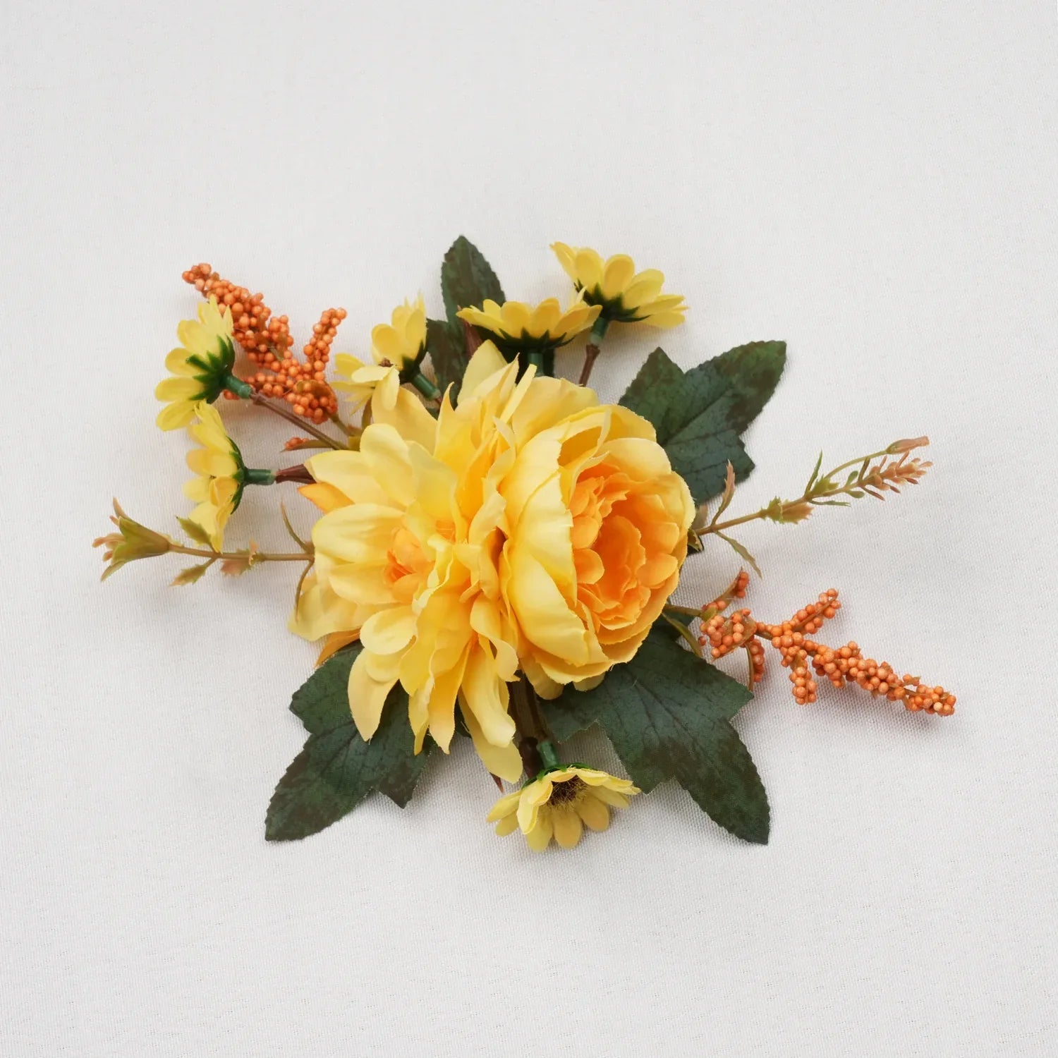 Uflower Wrist Corsages in Yellow MG80003-04 - Uflower