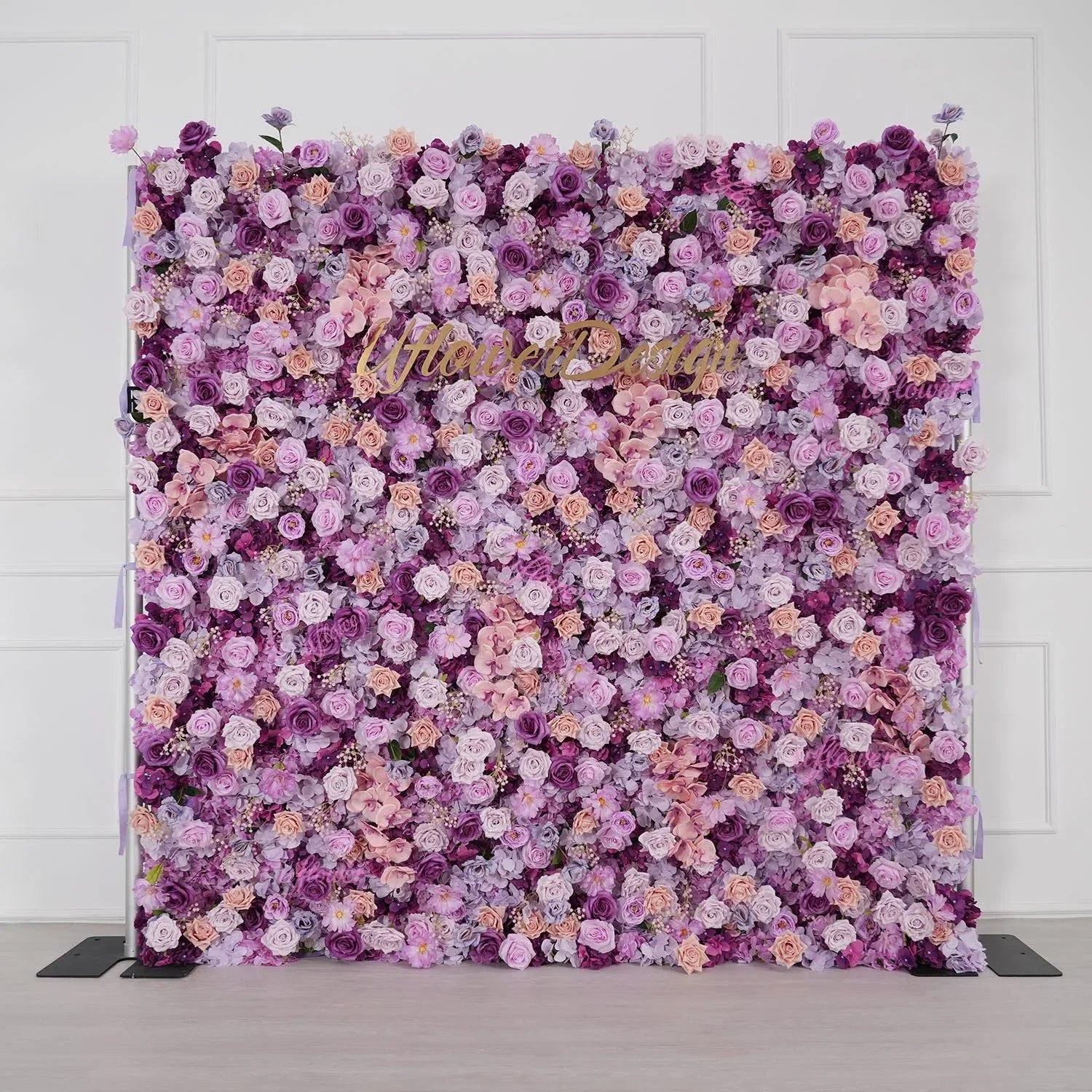 Uflower Purple Rose Flower Wall Backdrop Wedding Party Decoration SET80177 - Uflower