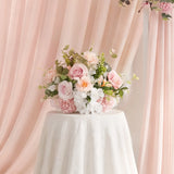 White & Pink One-Stop Wedding Flower Decor | Table Flower Balls, Ground Flowers & Flower Rows