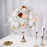Uflower 50cm White Dried Table Flower Arrangements MB80029 - Uflower