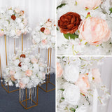 Uflower 50cm White Dried Table Flower Arrangements MB80029 - Uflower