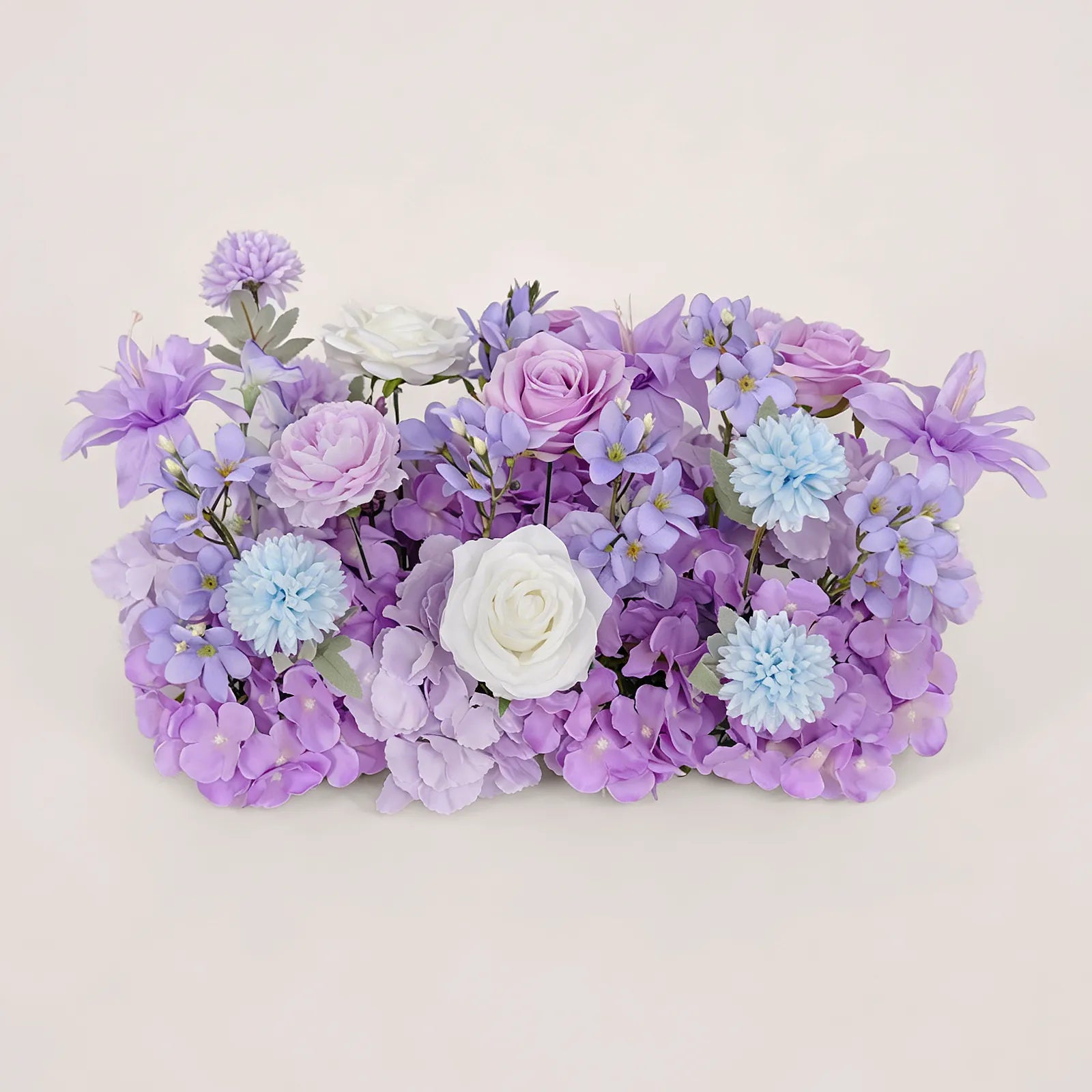 Uflower 50cm Purple White Flower Row MC89007-03