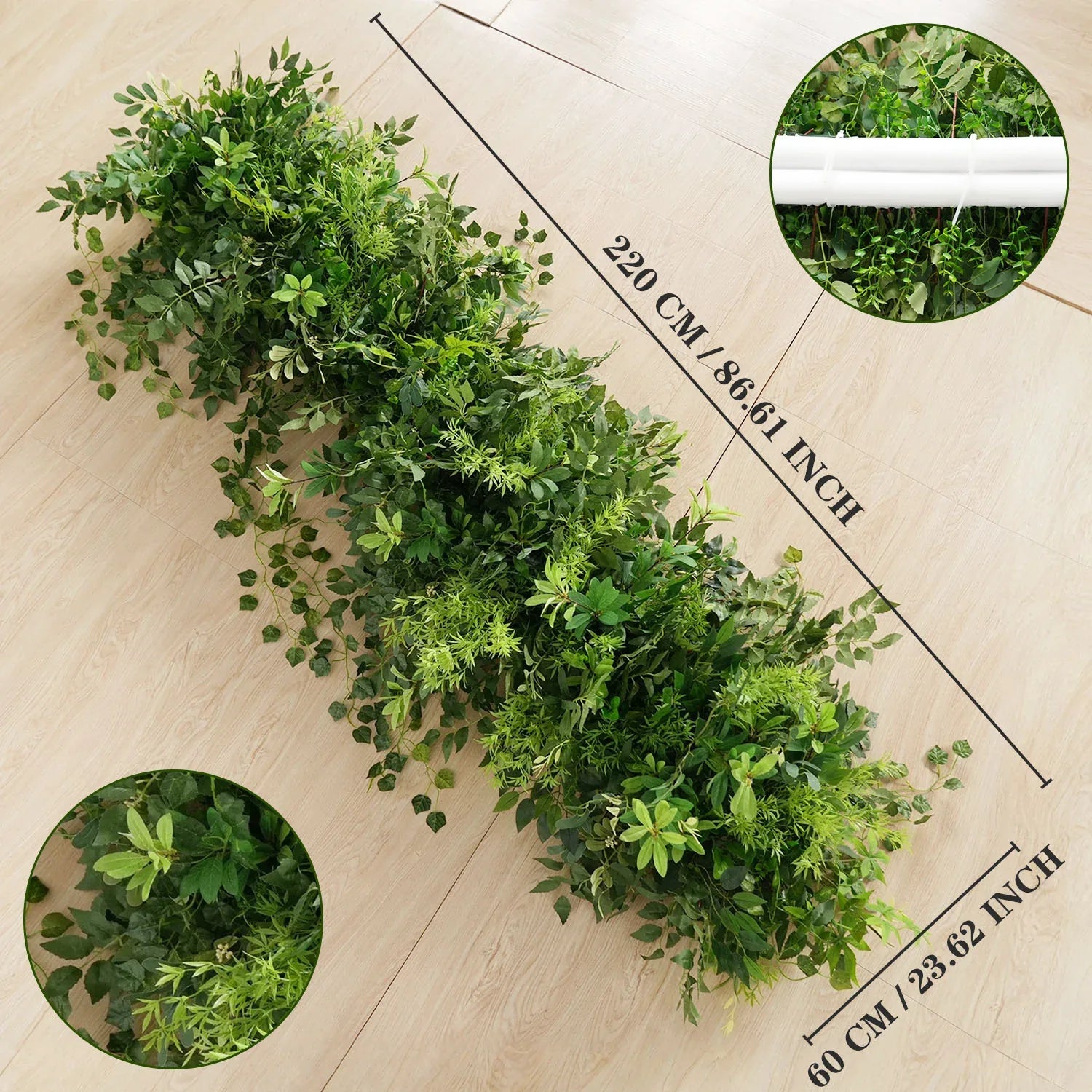 Uflower Green Series Wedding Backdrop Arch Decor Floral Arrangement SET80110 - Uflower