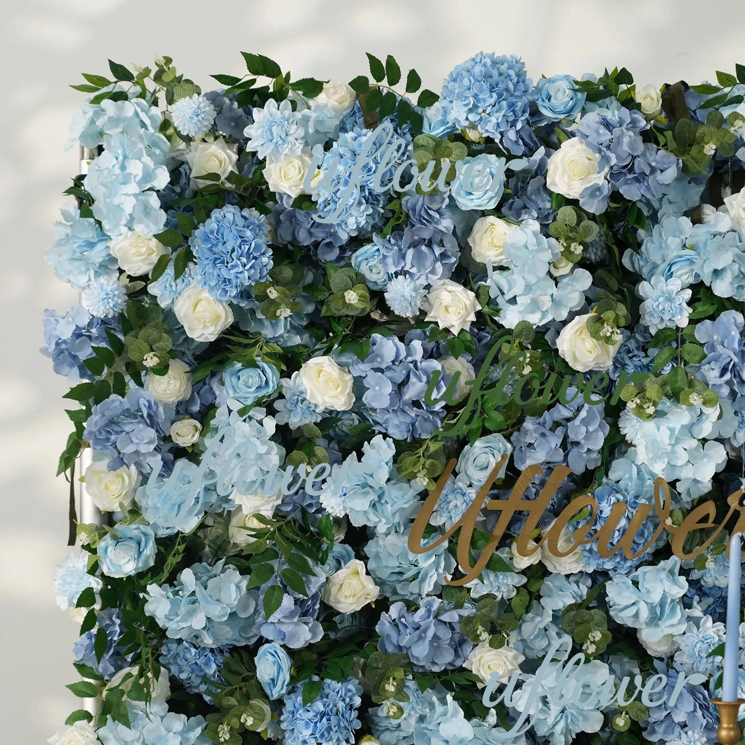 Uflower Artificial Flower Wall  5D Craft Wedding Roller Blind Decor SET80228