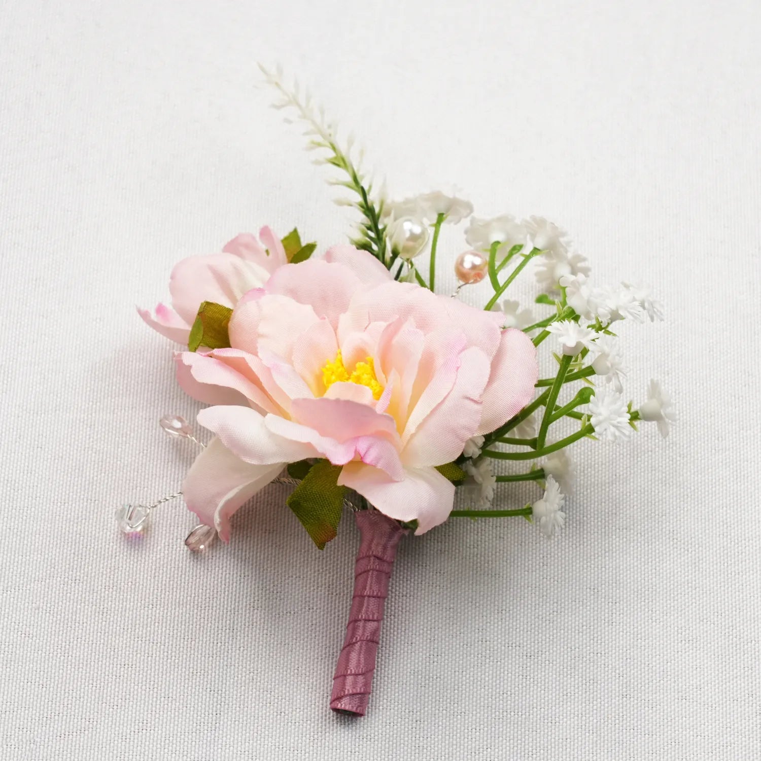 Uflower Boutonnieres in Blush White MG80009*-03*6