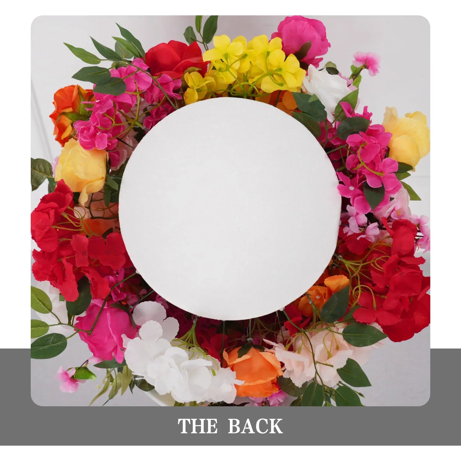 Uflower Colorful Artificial Wedding KT Backdrop Flower Row Decor SET80115 - Uflower