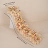 Uflower Champagne Floral Row Wedding & Party Table Runner Decor MC80313-01
