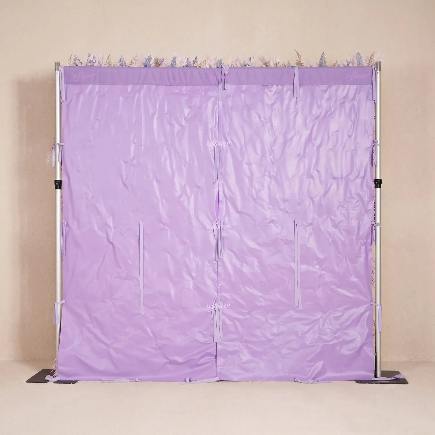 Uflower Pink Purple Flower Wall Wedding Party Decoration & Event Backdrop SET80254-01