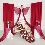 Uflower Artificial Red Rose Flower Row Wedding KT Backdrop Decor MC80124 - Uflower