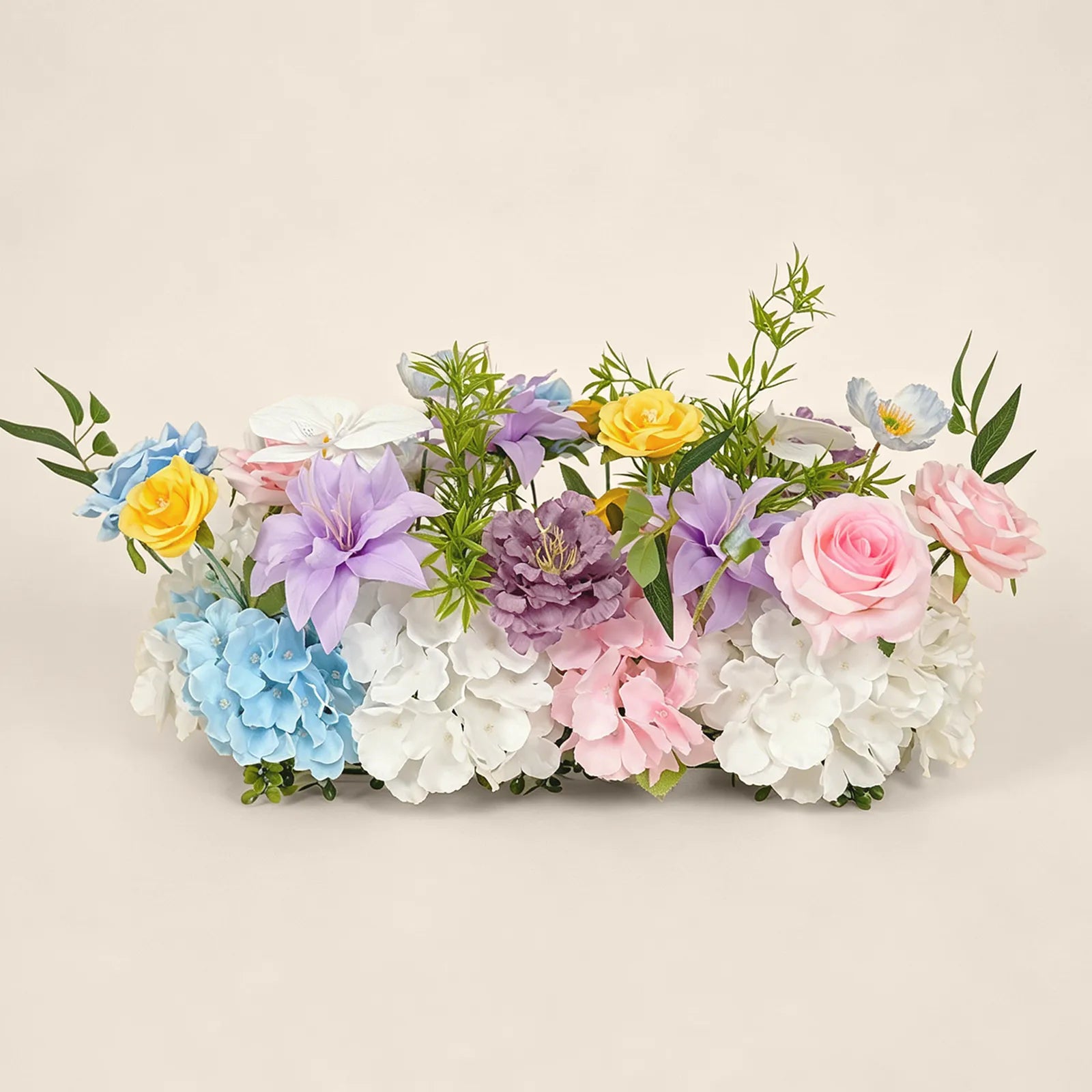 Uflower 50cm Colorful Rose Flower Row MC89008-03