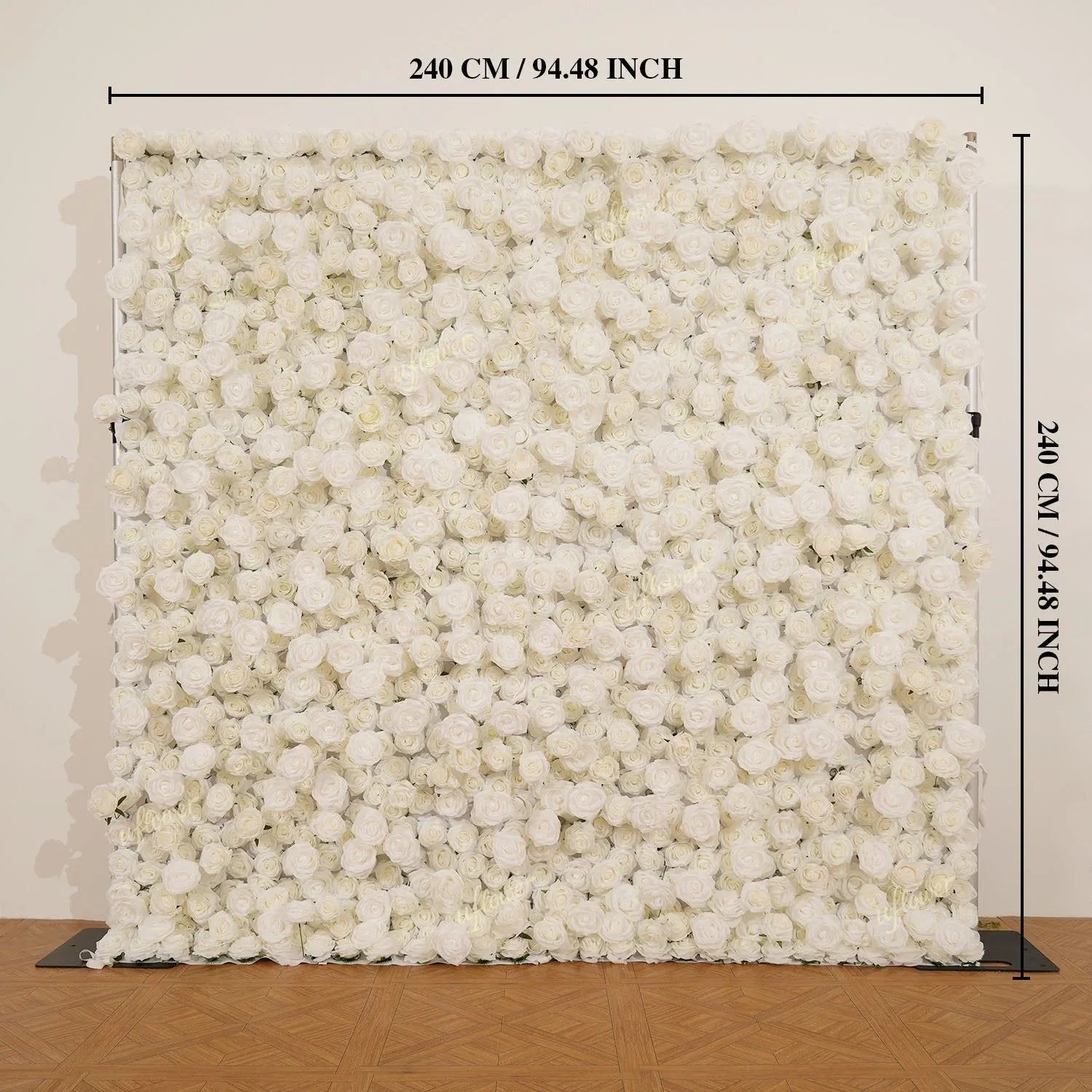 Uflower White Rose Flower Wall Backdrop Wedding Party Decoration SET80187 - Uflower
