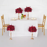 Uflower Red Table Centerpieces Floral Ball Wedding Decor Flower Arrangement MB80065-01 - Uflower