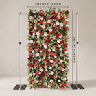 Uflower Red Pink Baby's Breath Floral Wall Wedding Backdrop Birthday Party Decor SET80245-01