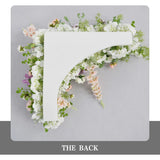 Uflower Artificial Purple Pink Wedding KT Backdrop Flower Row Decor SET80077 - Uflower