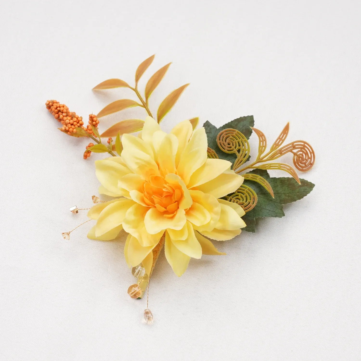 Uflower Boutonnieres in Yellow MG80003-03 - Uflower