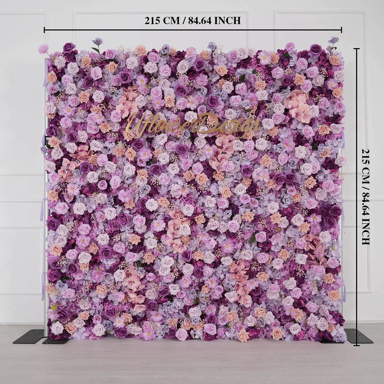 Uflower Purple Rose Flower Wall Backdrop Wedding Party Decoration SET80177 - Uflower