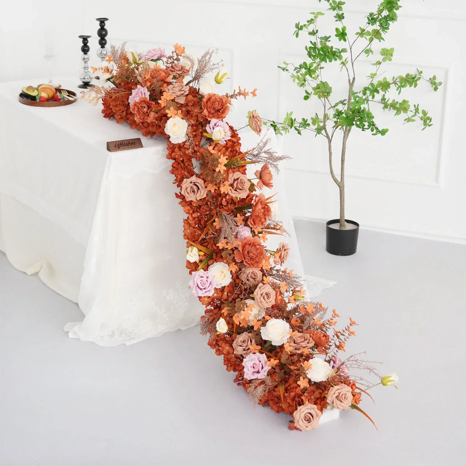 Uflower Artificial Flower Row Sofa Table Runner Floor Flower Arrangement MC80119 - Uflower