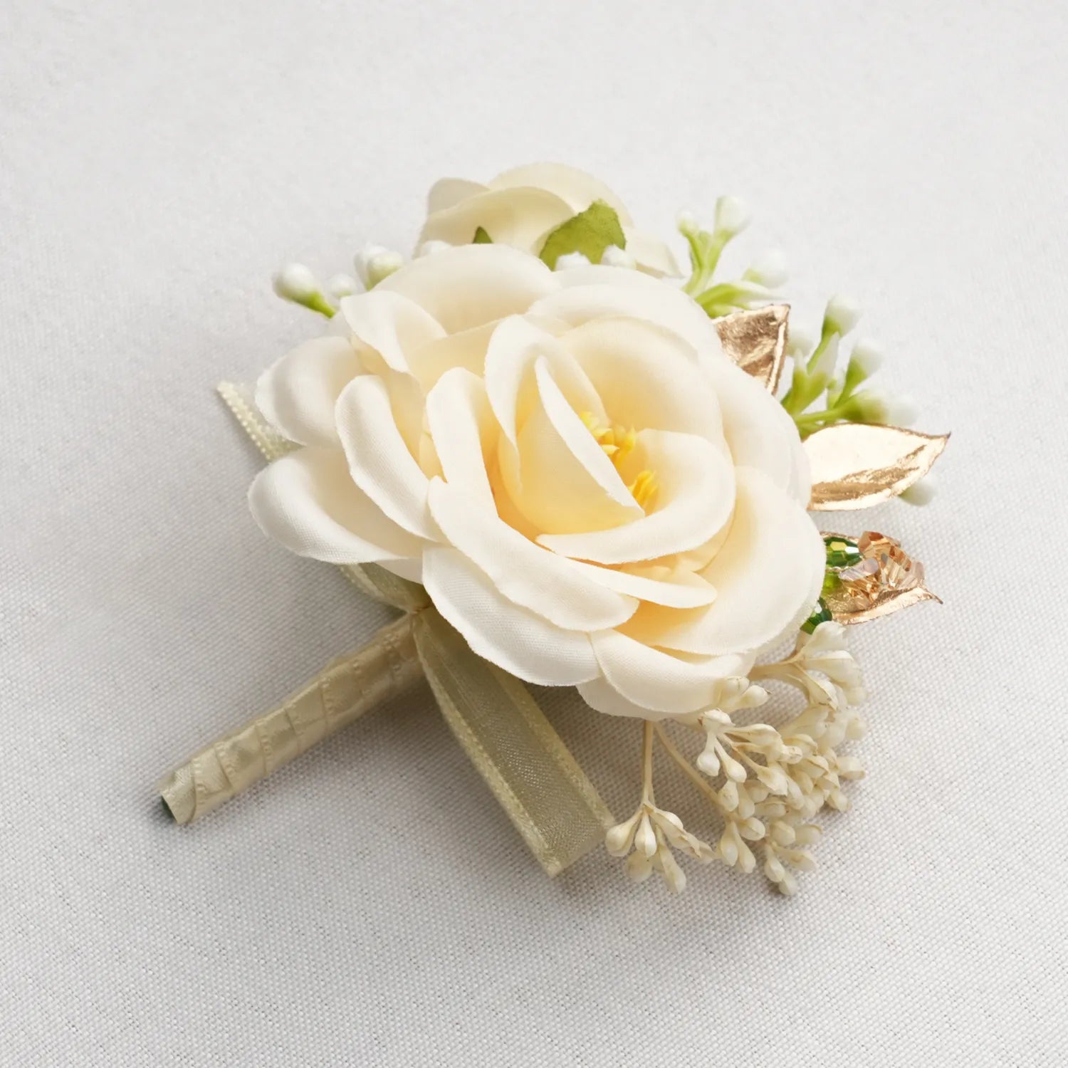 Uflower Boutonnieres in Champagne MG80010-03*6