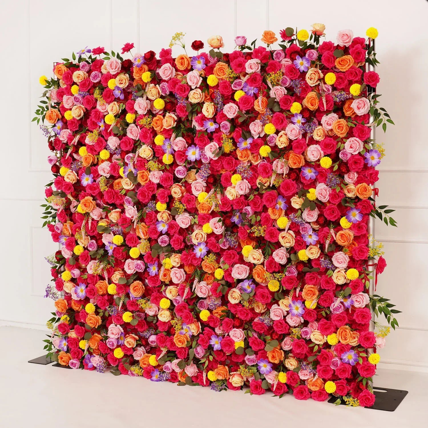 Uflower Artificial Colorful Wedding Flower Wall Decor SET80025 - Uflower