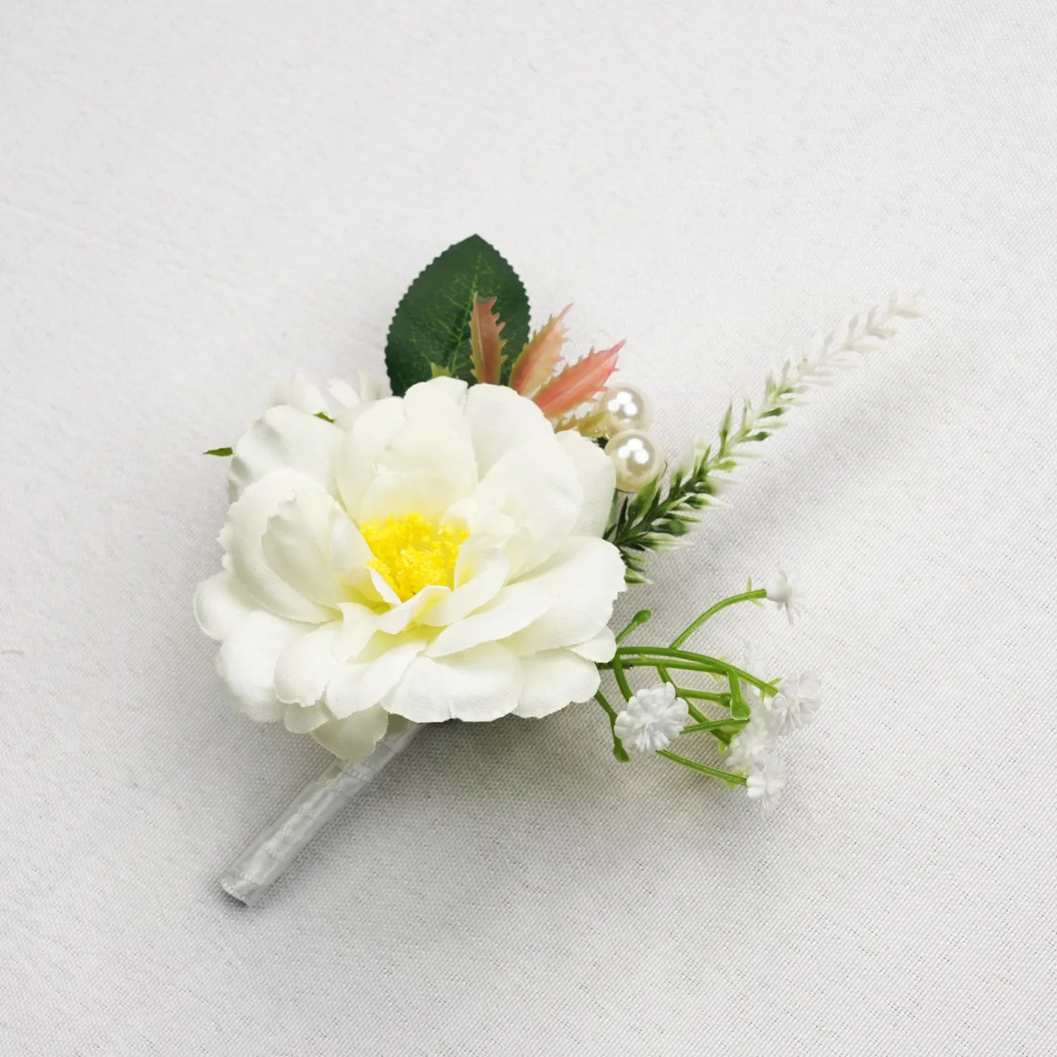 Uflower Boutonnieres in White MG80009-02*6