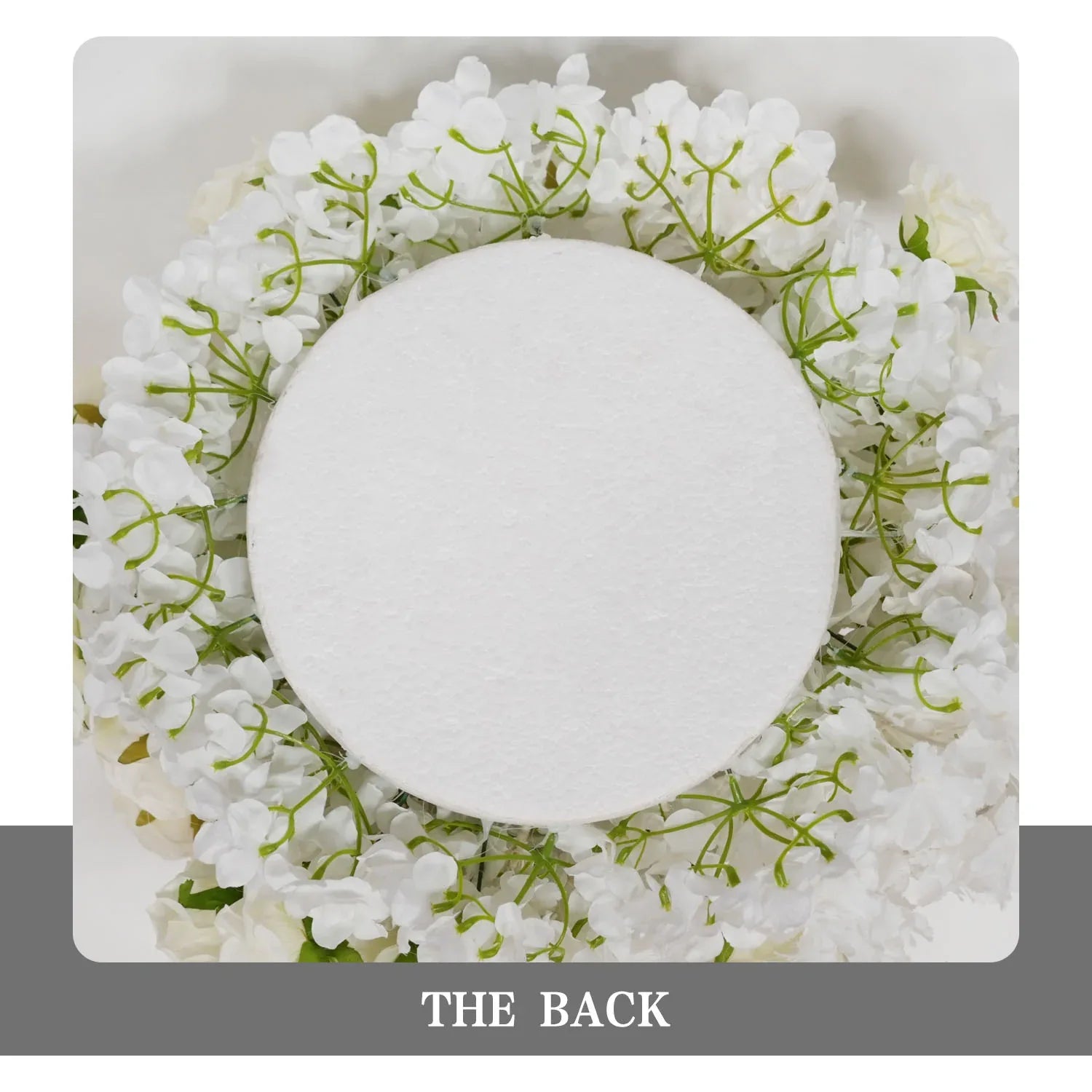 Uflower White Rose Wedding Background Arch KT Board Decoration Flower Arrangement SET80107 - Uflower