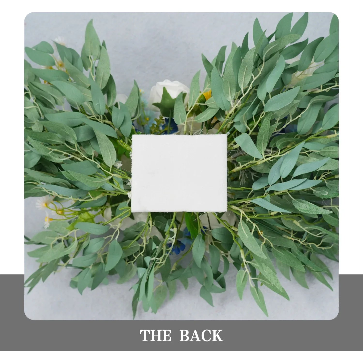 Uflower Rose Green White Flower Willow Leaf Wedding Welcome Flower Floral Decor SET80076 - Uflower