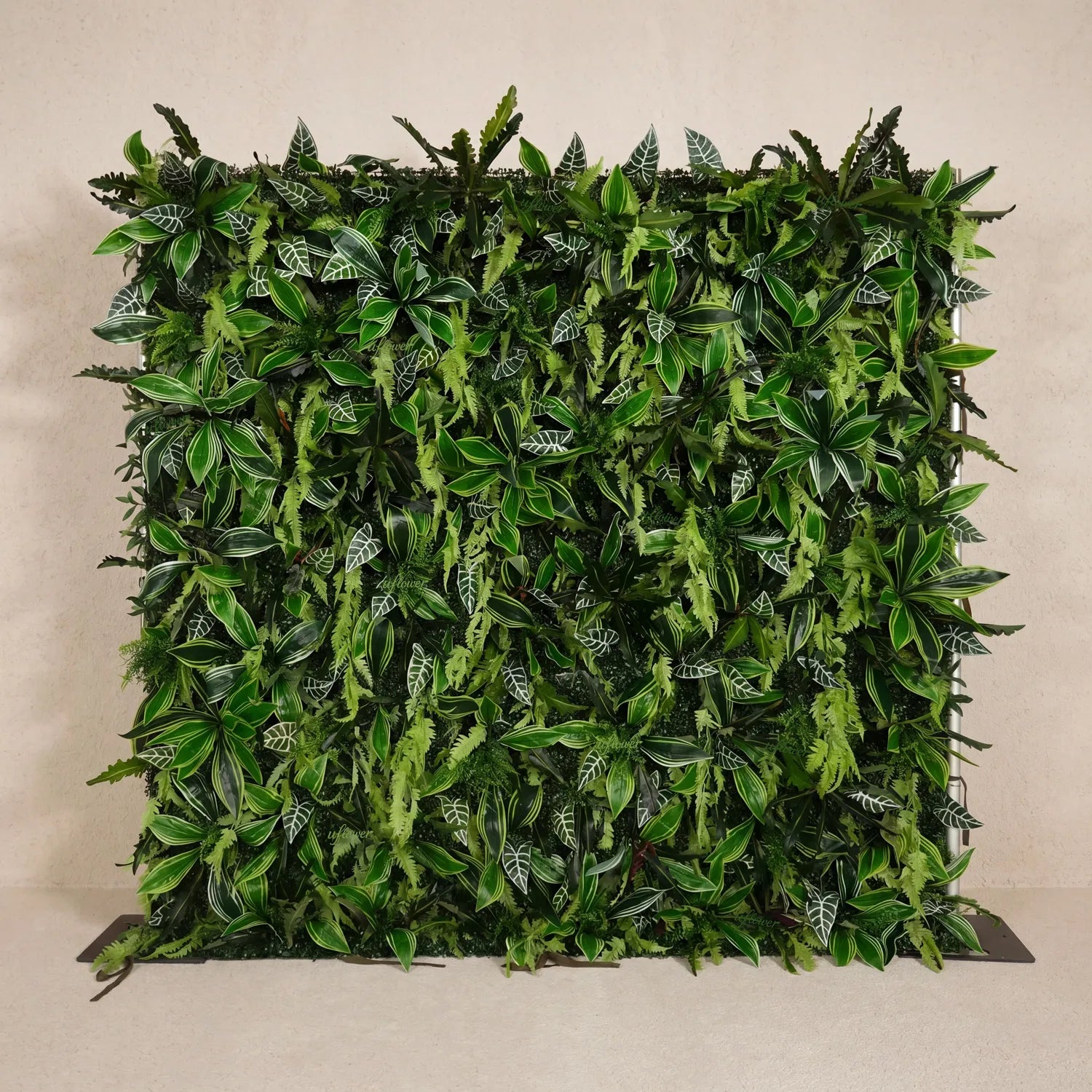 Uflower Green Brazilian Leaf Wall for Wedding Event Decor SET80255-01