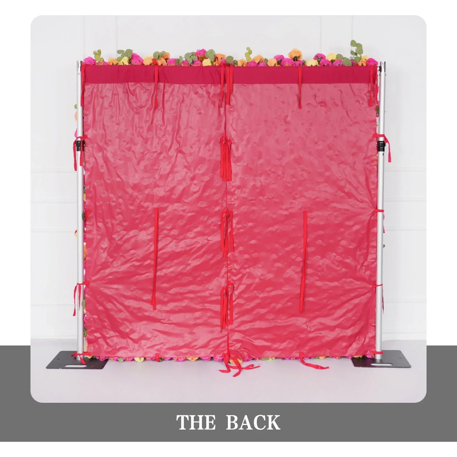 Uflower Artificial Flower Wall Colorful Rose Floral Backdrop Wedding Party Proposal Decor SET80068-01 - Uflower