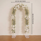 Uflower White Baby's Breath Flower Row Wedding KT Backdrop Decor SET80170 - Uflower