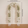 Uflower White Baby's Breath Flower Row Wedding KT Backdrop Decor SET80170 - Uflower