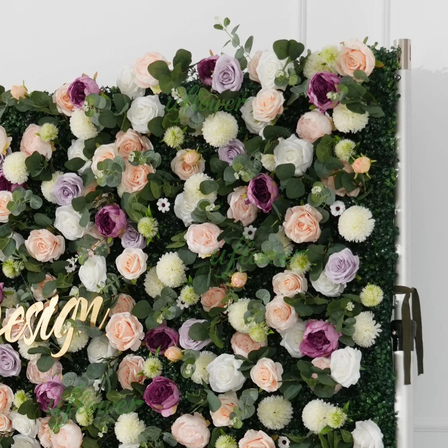 Uflower Purple Yellow Flower Wall Backdrop Wedding Party Decoration SET80161 - Uflower