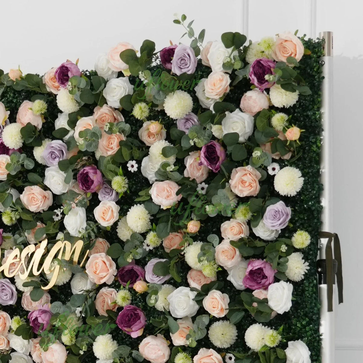 Uflower Purple Yellow Flower Wall Backdrop Wedding Party Decoration SET80161 - Uflower